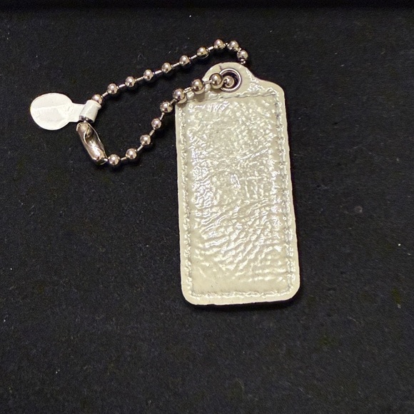 Coach Glossy  Silver Tag Keychain - Picture 4 of 4